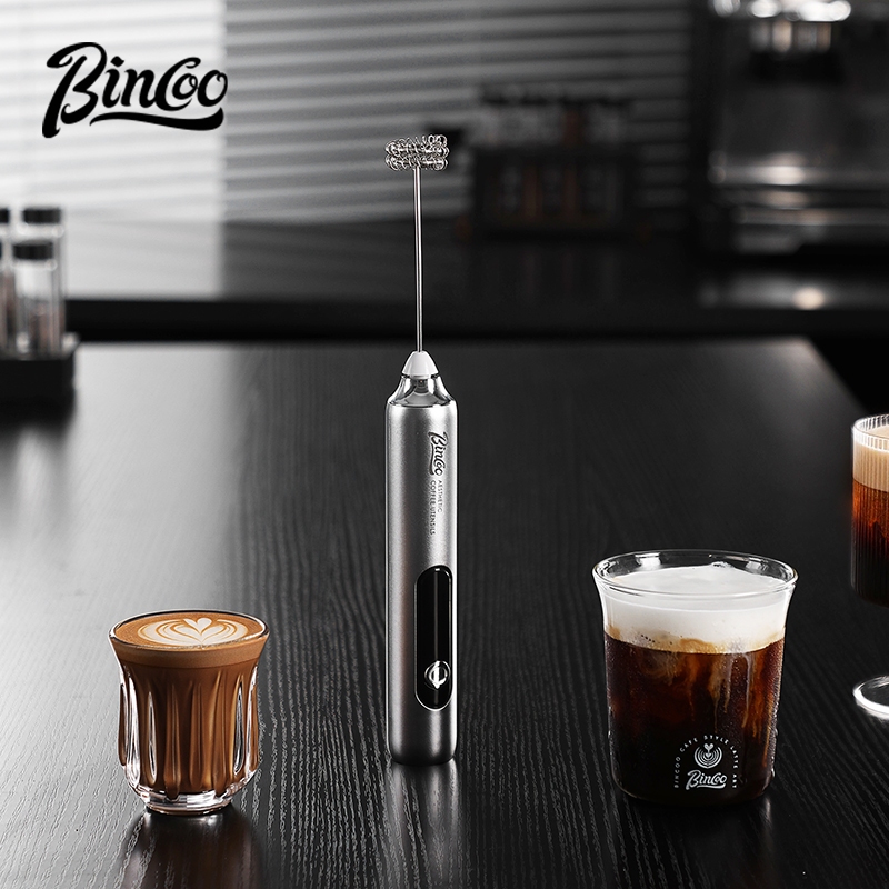 Bincoo デジタル式ハンドヘルドミルクフォーマー、電動ド - Electric Milk Frother Handheld のレビューと価格