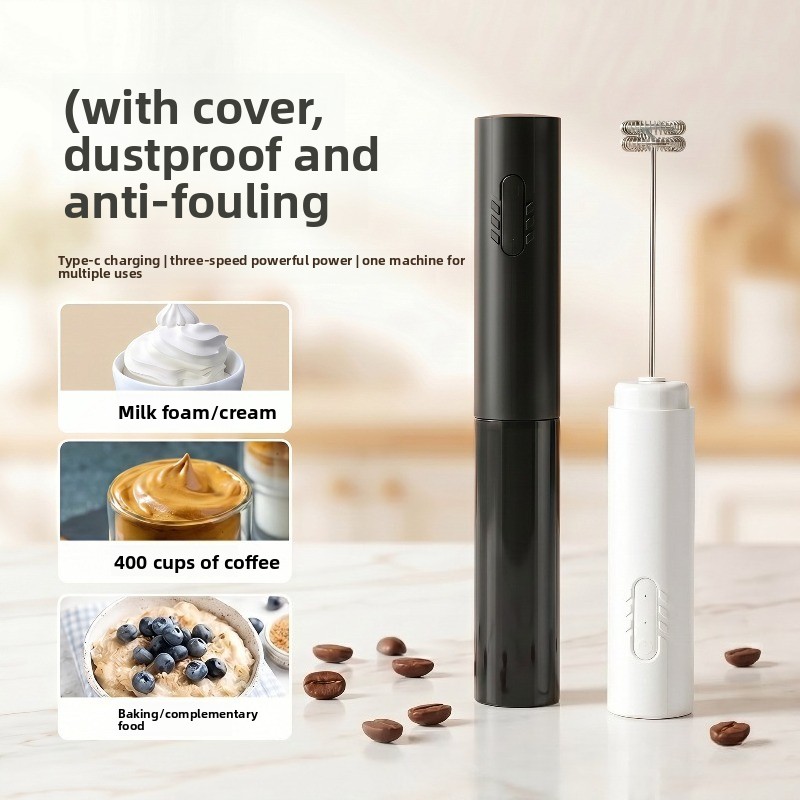 キッチン用パワフルミキサー、ミルクフォーマー、ハンドヘルドフ - Electric Milk Frother Handheld のレビューと価格