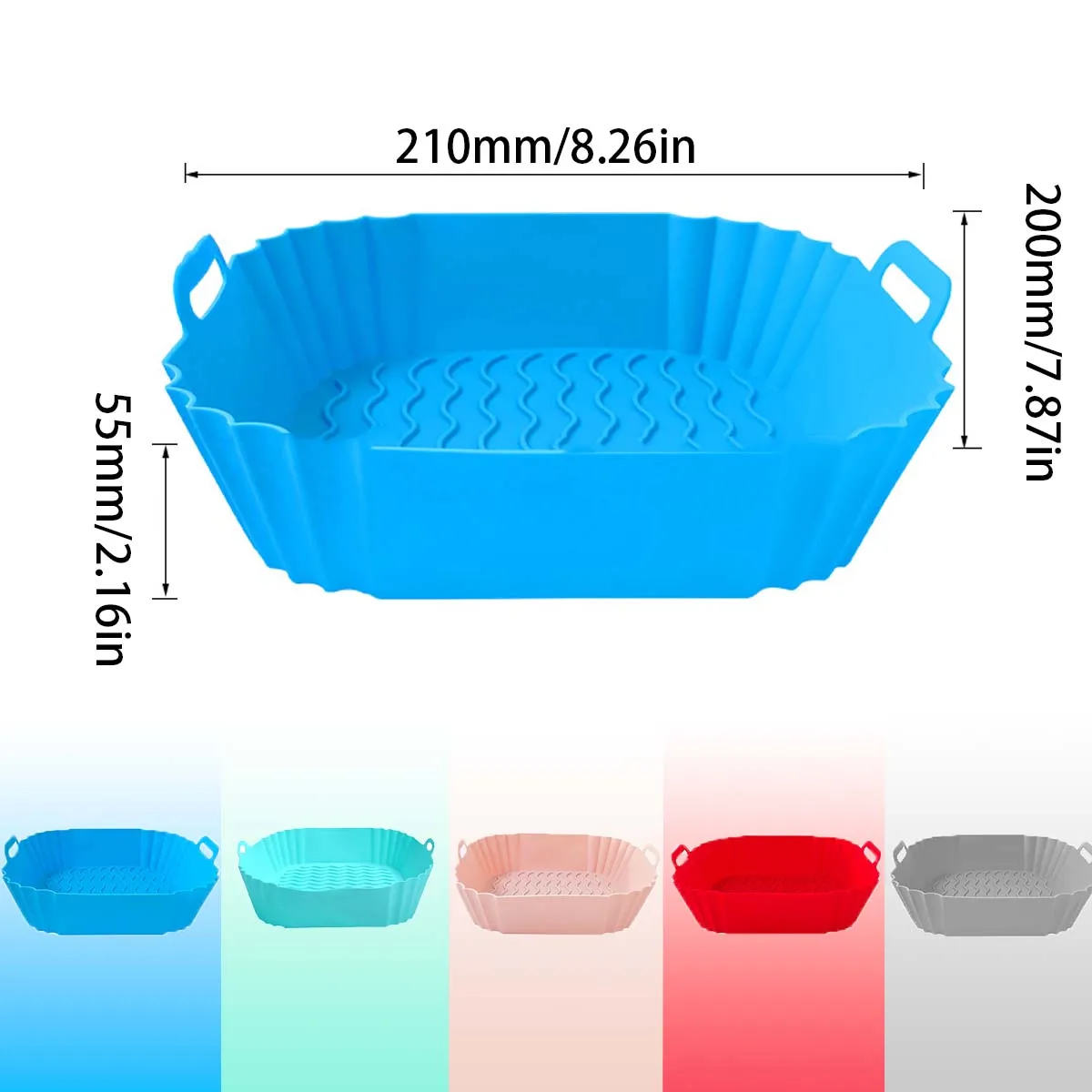 エアフライヤーシリコンライナーポット、エアフライヤーバスケッ - Air Fryer Silicone Pot Liner のレビューと価格
