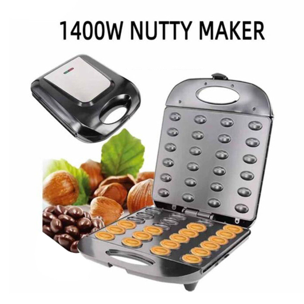 ステンレス製ウォールナットケーキマシン、ノンスティックナッツ - Mini Waffle Maker Machine のレビューと価格