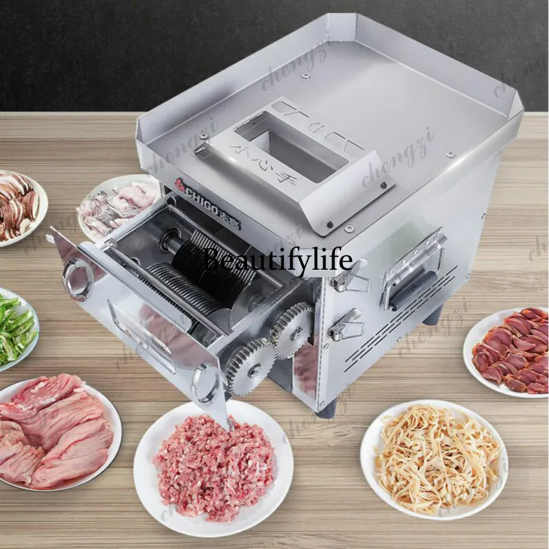 商業/家庭用電気ミートスライサー自動スライサー多機能ステンレ - Automatic Meat Slicer Home のレビューと価格
